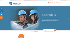 Desktop Screenshot of mercia.net.au